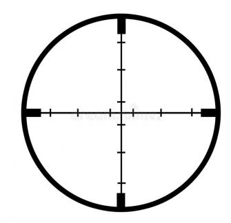 Cross Hairs On White Background Detailed Sponsored