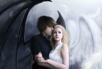 Wallpaper Fantasy Girl Angel Love Demon Desktop Anime