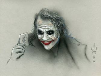 The Joker Drawing Wallpaper