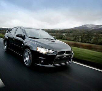 Wallpaper Car Luxurious Costly Mitsubishi Black Lancer
