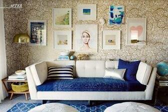 Wallpaper Living Room Couch Covers Oh Joy White Gold Gallery