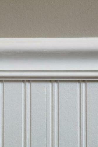 Wallpaper Bathroom Ideas Add Molding Bead Board
