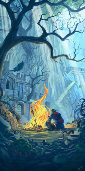 The Art Of Videogame On Dark Souls Paisaje De Fantas A