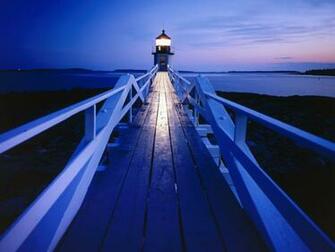 Clyde Maine Photo Marshall Point Light Port Wallpaper