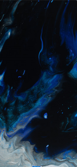 Blue And White Abstract Painting iPhone X Wallpaper