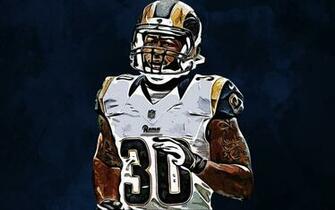 Wallpaper Todd Gurley Ii 4k Art Los Angeles Rams
