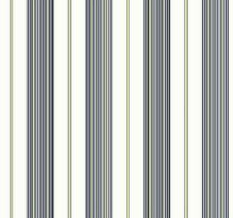 Nantucket Stripe Wallpaper A Dark Navy Blue And Lime Green Striped