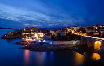 Wallpaper Night Lights France Marseille Image For Desktop