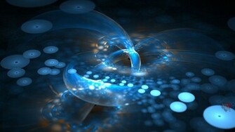 Wallpaper Fractal Plasma Neon Lights Full HD 1080p