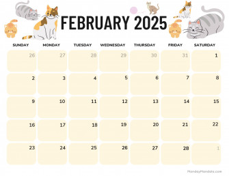 February Calendar Wallpaper