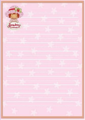 Strawberry Shortcake Stationery Fan Art