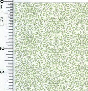 Dollhouse Wallpaper William Morris Green Acorns