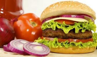 Hamb Rguer Fast Food P O Branco Tomates