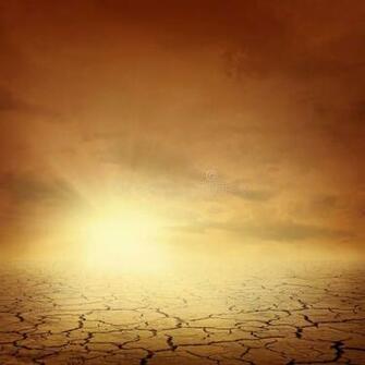 Desert Landscape Background Global Warming Concept Ad