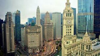 Usa Illinois Chicago Buildings Skysrapers High Resolution