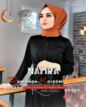 Best Ramadan Mubarak Dp With Name Namra