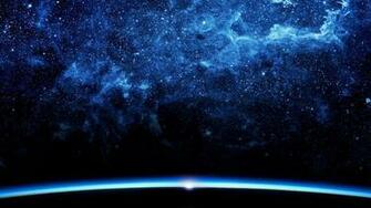 Pretty Blue Galaxy Space FHD Wallpaper