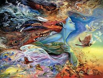 Wallpaper Josephine Wall Girl Birds
