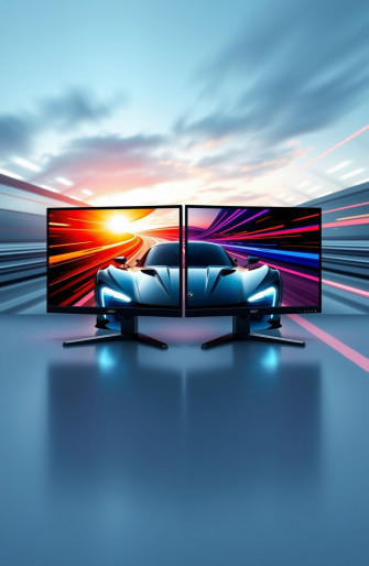Dual Monitor Car Wallpaper