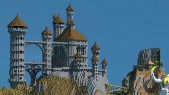 Minecraft HD Desktop Background Castle