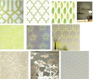 Get The Look Grey Green Wallpaper Stylecarrot