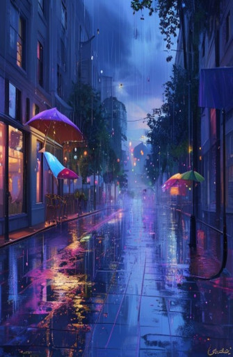 Raining Aesthetic Wallpaper