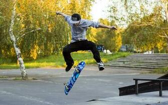 Kickflip Skateboard Mystery Wallpaper