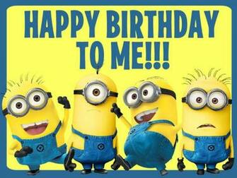 And Glued The Two Happy BirtHDay To Me Minion Image It As Well