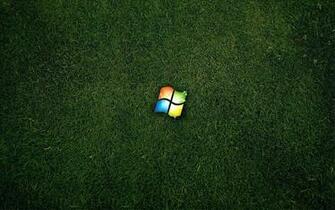 Windows On Grass HD Wallpaper Theme Bin Customization