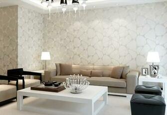 10m 53m Non Woven Flocking Modern Wallpaper Wall Paper Roll Feature