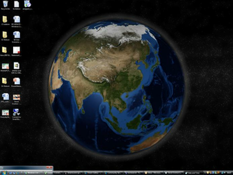 Dreamscapes 3d Spinning Earth Background Where Lighting Changes