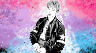 Kim Nam Joon Rapmonster Bts Wallpaper By