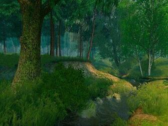 Nature 3d Screensavers Summer Forest Set Up Camp On The Edge Of A