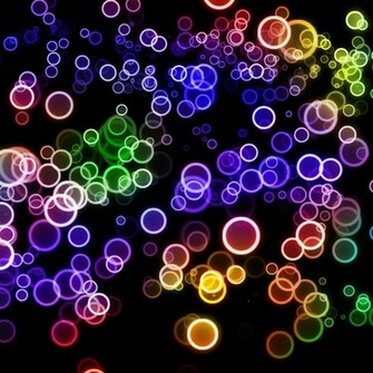 Colorful Bubbles iPad Wallpaper And