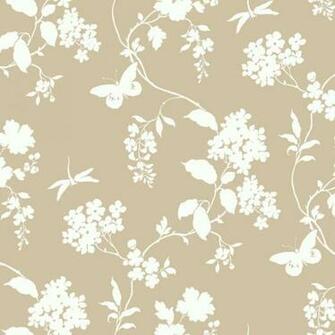 Beige Scenic Vines Wallpaper Wall Sticker Outlet