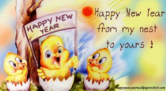 Happy New Year Cartoon Wallpaper For Kids