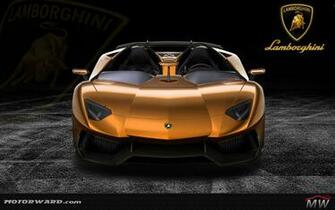 Gold Front Wallpaper Motorward At Lamborghini Aventador J And