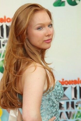 Molly Quinn Wallpaper Blue Dress Side