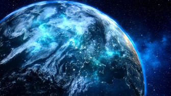 Blue Digital Planet Laptop Full HD 1080p 4k Wallpaper Image Photos
