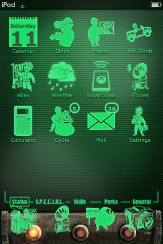 Pip Boy Theme For iPhone And Ipod Touch By Neg