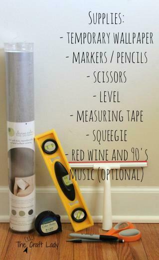 Giraffe Striped Feature Wall Using Removable Wallpaper Supplies List