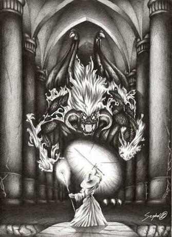 Balrog Vs Gandalf By Seghal