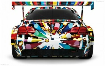 Bmw M3 Gt2 Art Car Jeff Koons Widescreen Exotic Wallpaper