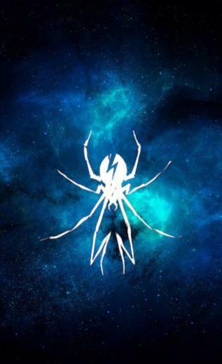 Love My Chemical Romance Logo Blue Galaxy Wallpaper