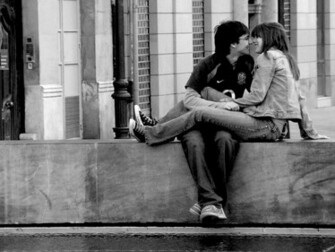 Romantic Couple Love Black And White Wallpaper HD