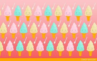 Cute Ice Cream Wallpaper Basic