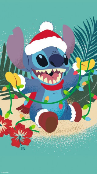 Stitch Christmas Wallpaper Explore More Blue Koala Cute Disney S