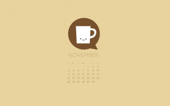 Wild Olive Calendar Print And Post For November
