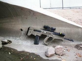 Iwi Tavor Fde In A Drainage Pipe 4k Ultra HD Wallpaper