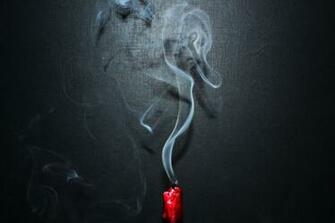 Colorful Candle Smoke Wallpaper Wide HD